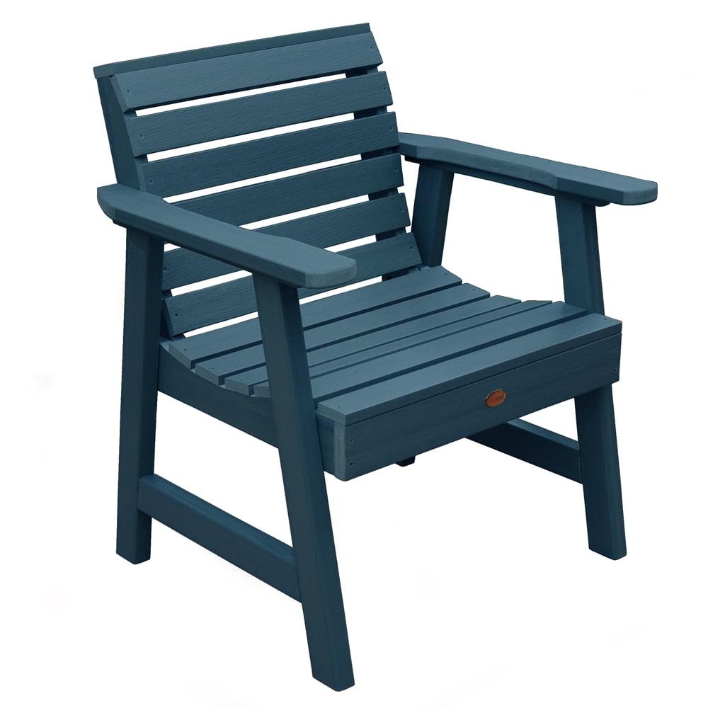 Nantucket Blue Modern Plastic Lounge Chair for Outdoor Relaxation