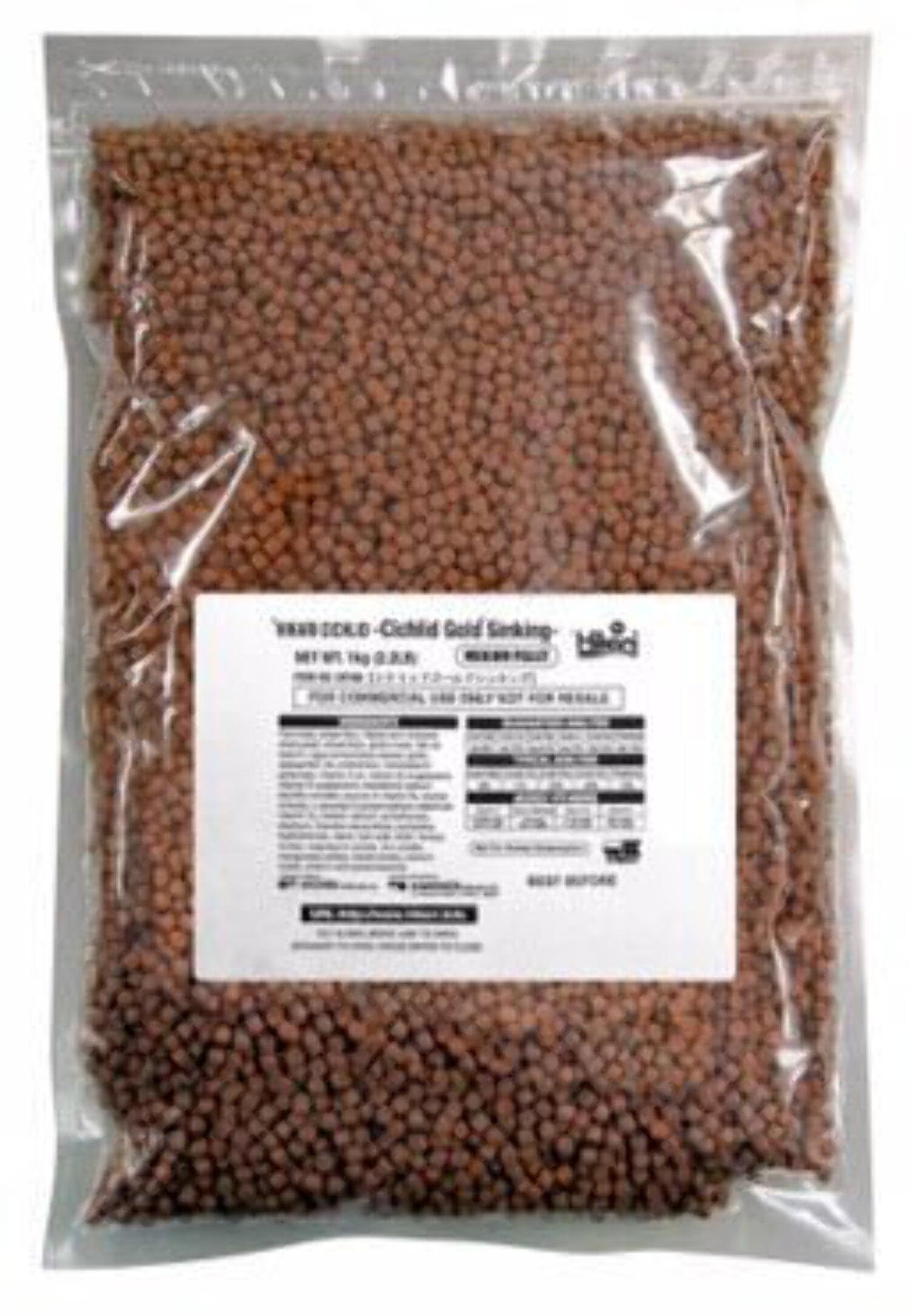 Hikari Cichlid Gold Color Enhancing Sinking Fish Food - Mini Pellet - 2.2 lbs