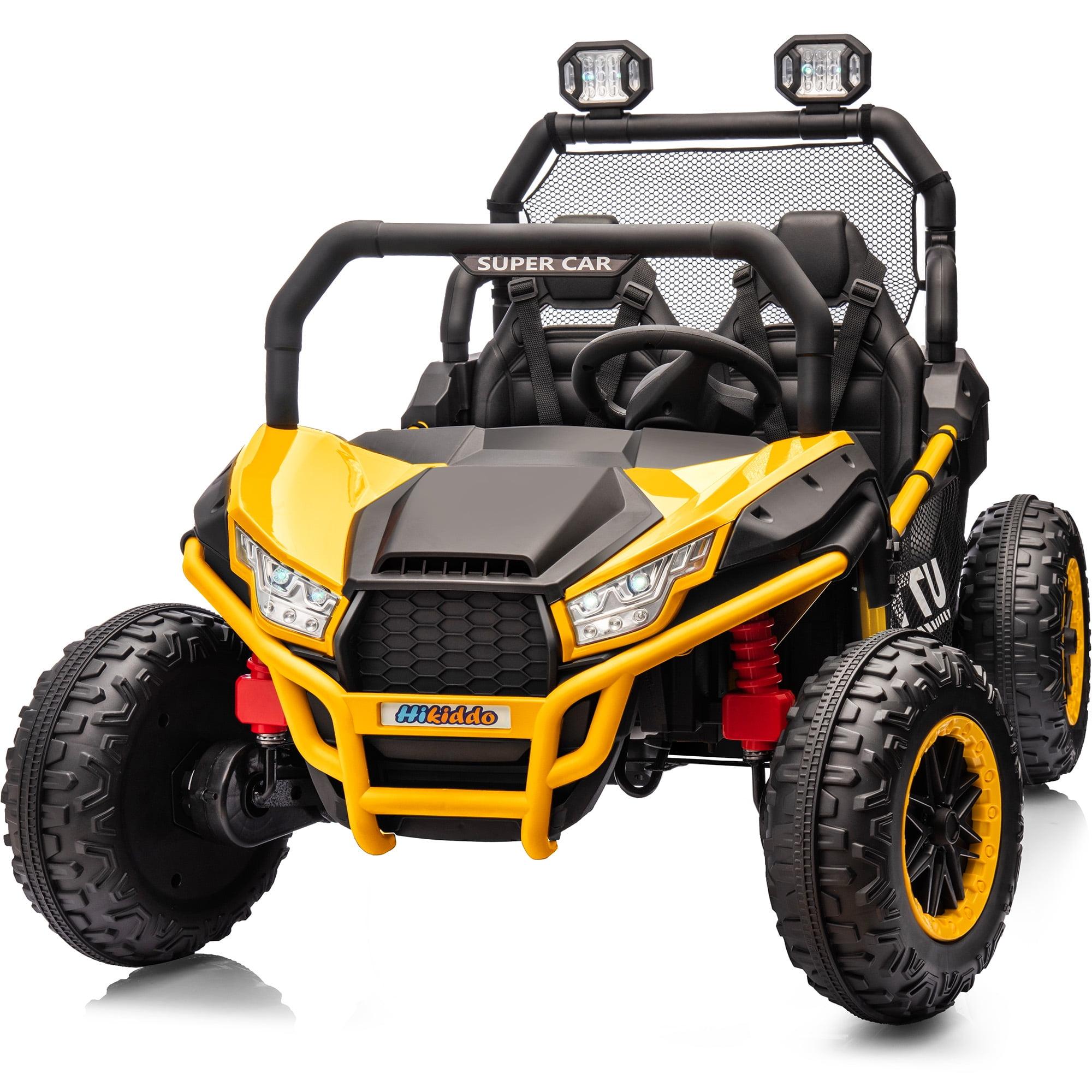 Yellow 24V 4WD 2-Seater Electric Ride-On UTV Car