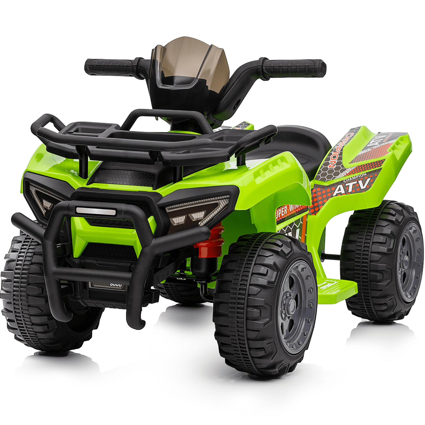 Green 6V Kids Ride-On Quad ATV with Music