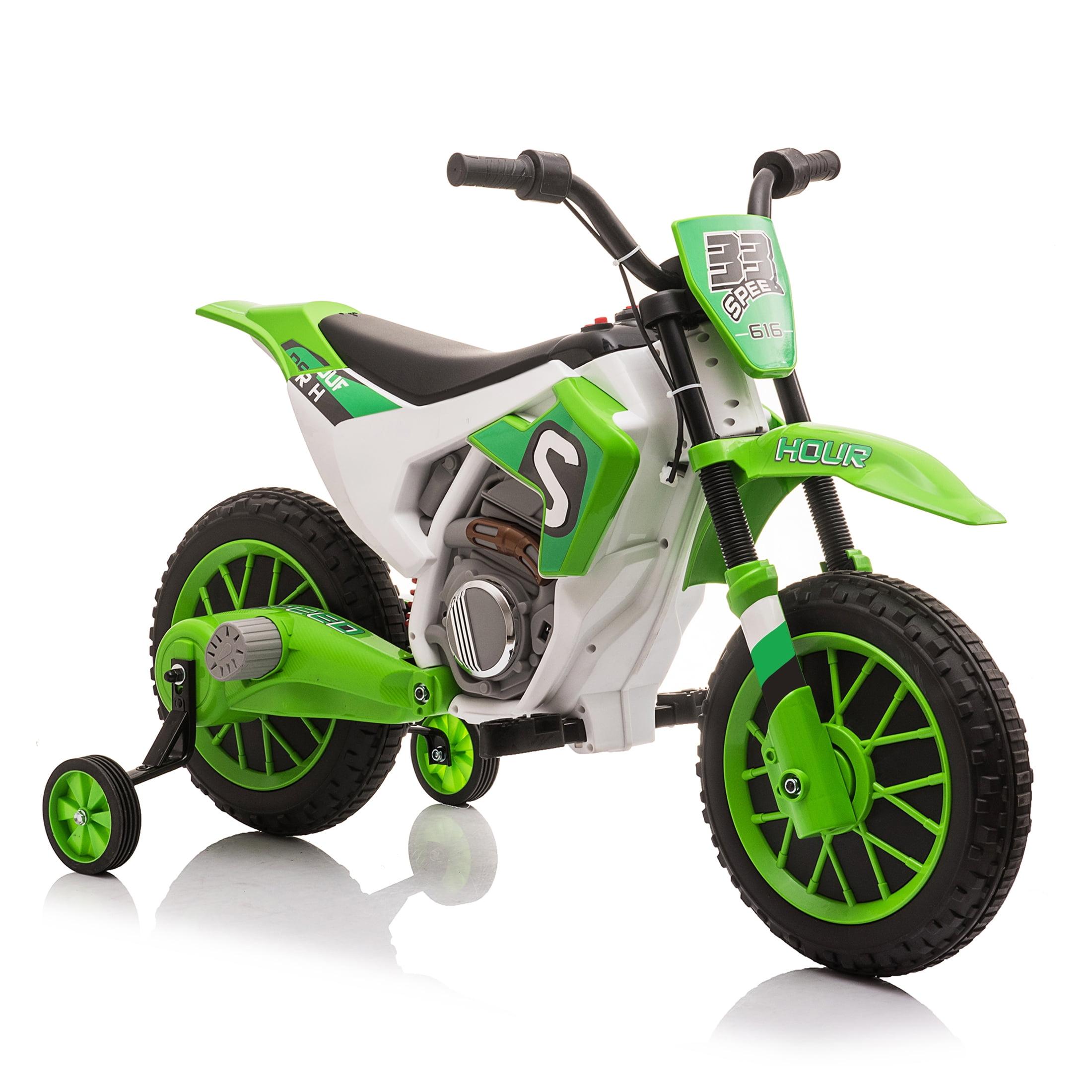 Joyldias 12v7ah Battery-powered Kids Motorcycle Dirt , Ride On Motorcycle For Kids With Training Wheels