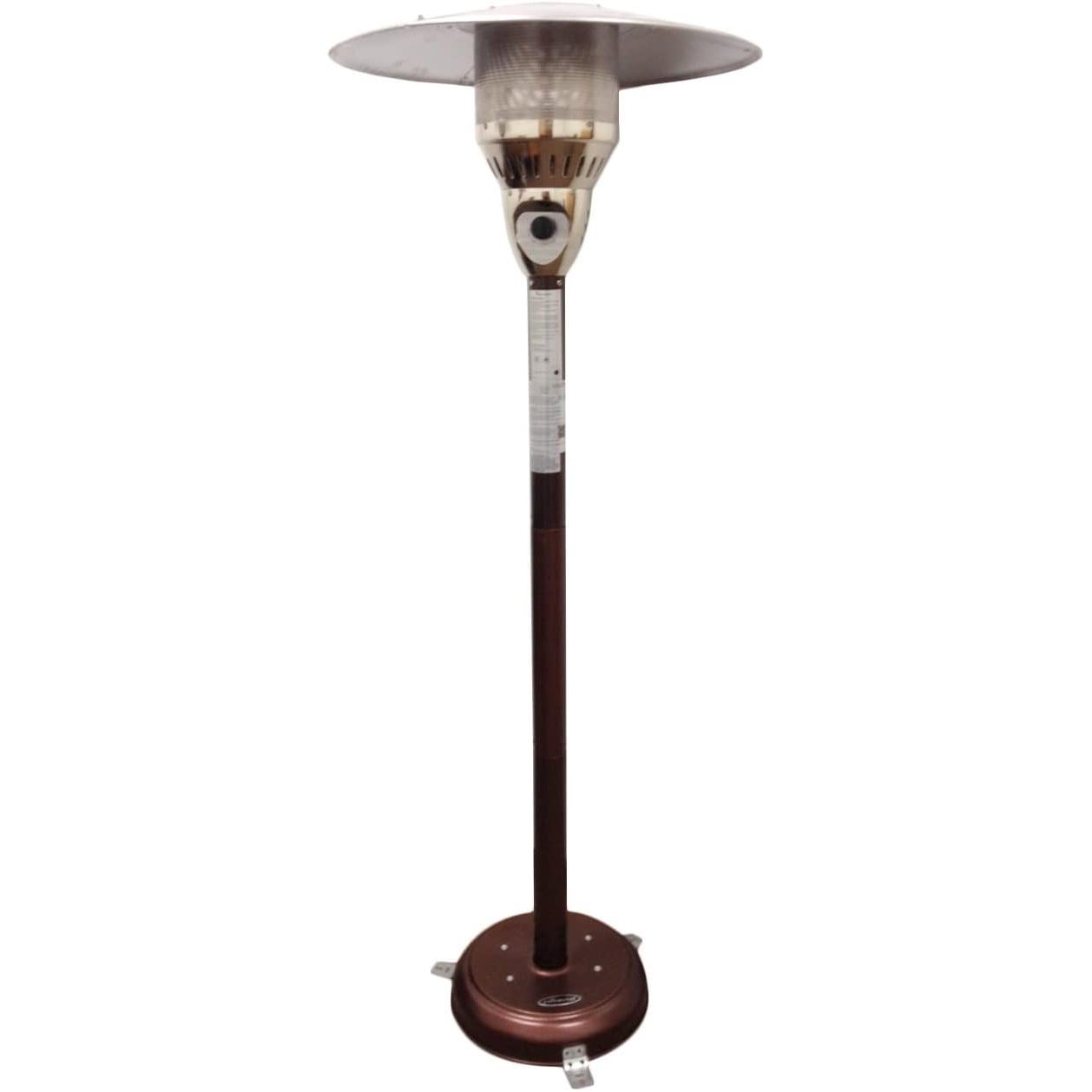 Hammered Bronze 85" Natural Gas Patio Heater with Safety Features