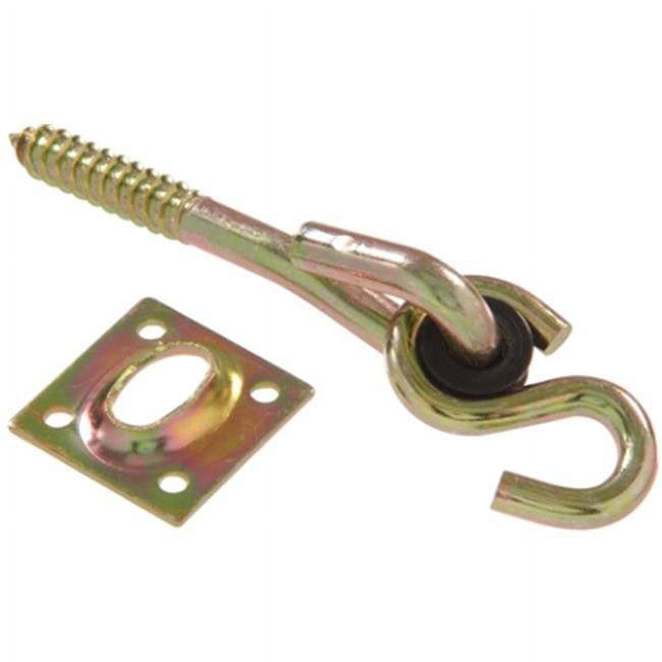 Zinc and Yellow Dichromate Swing Hook Kit with Lag Screws