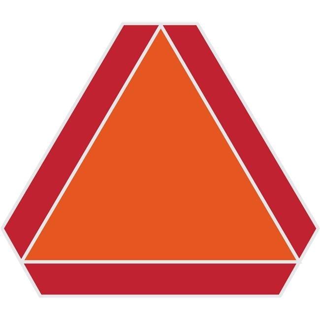 Hillman Group 840628 14 x 16 in. Orange Aluminum Slow-Moving Vehicle Sign  pack of 6