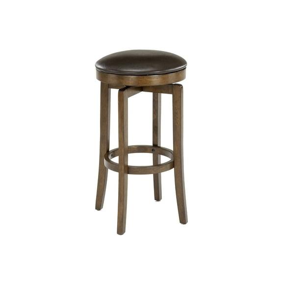Hillsdale Furniture Brendan Wood Backless Counter Height Swivel Stool, Brown Cherry