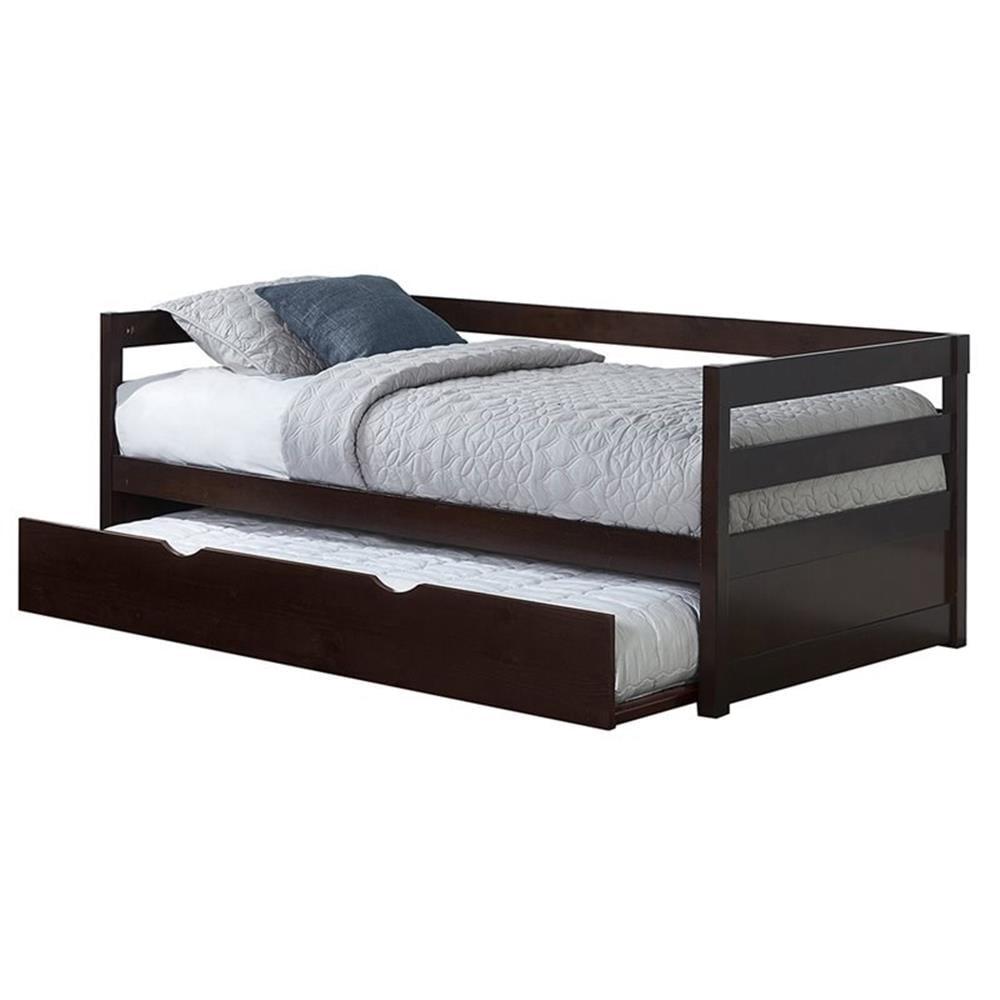 Twin Kids' Caspian Daybed with Trundle Chocolate - Hillsdale Furniture