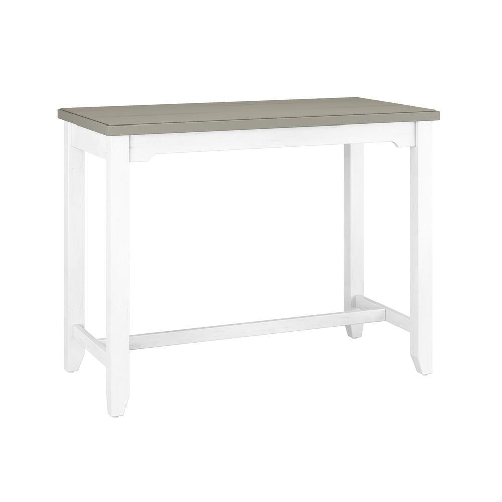 Hillsdale Furniture Clarion Wood Open Back Counter Height Stool in Sea White