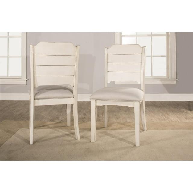 Hillsdale Furniture Clarion Wood Dining Chair, Set of 2, Sea White