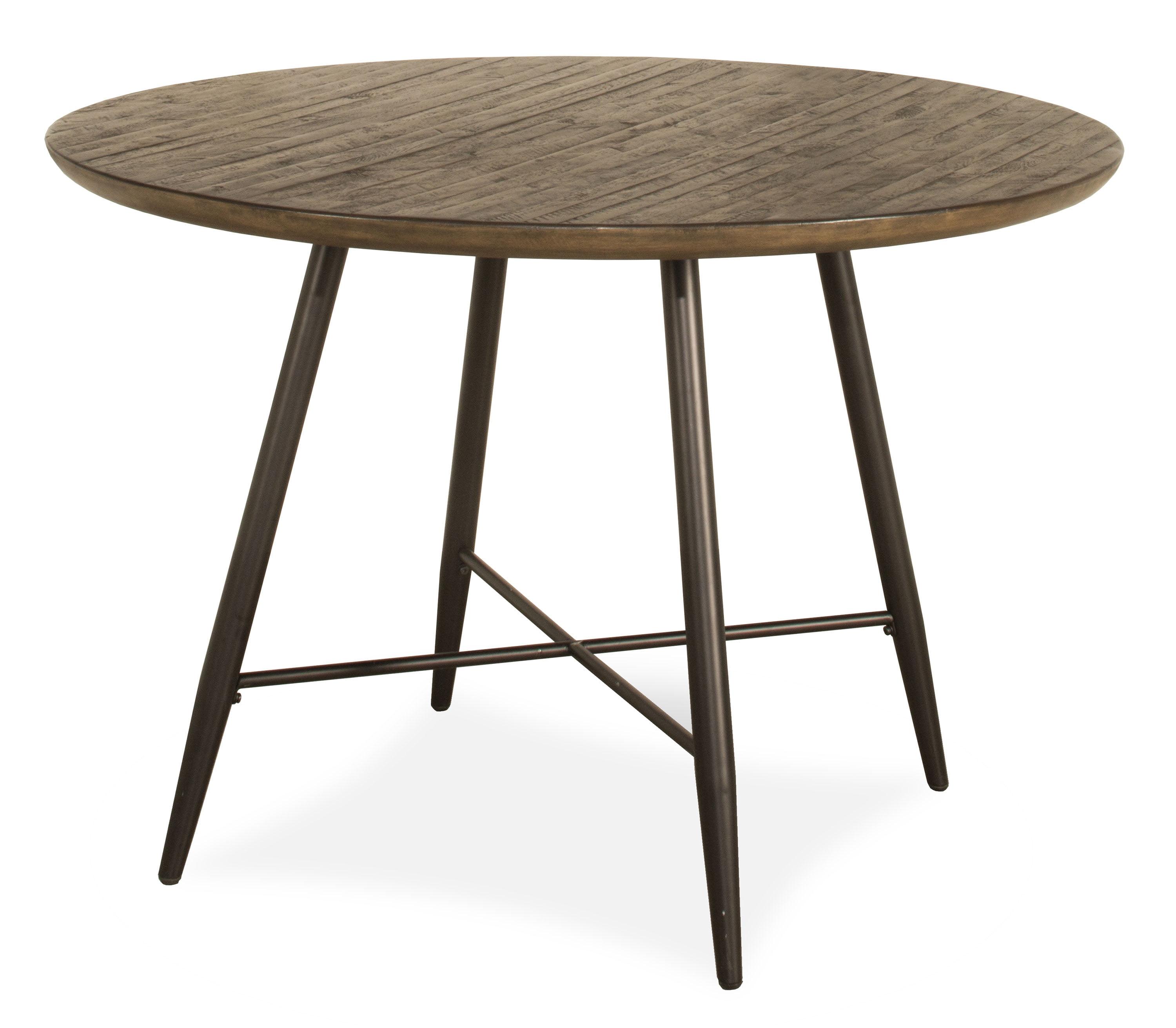 Forest Hill Round Dining Table Wood Brown - Hillsdale Furniture: Mid-Century, 4-Point Leg, Seats 4