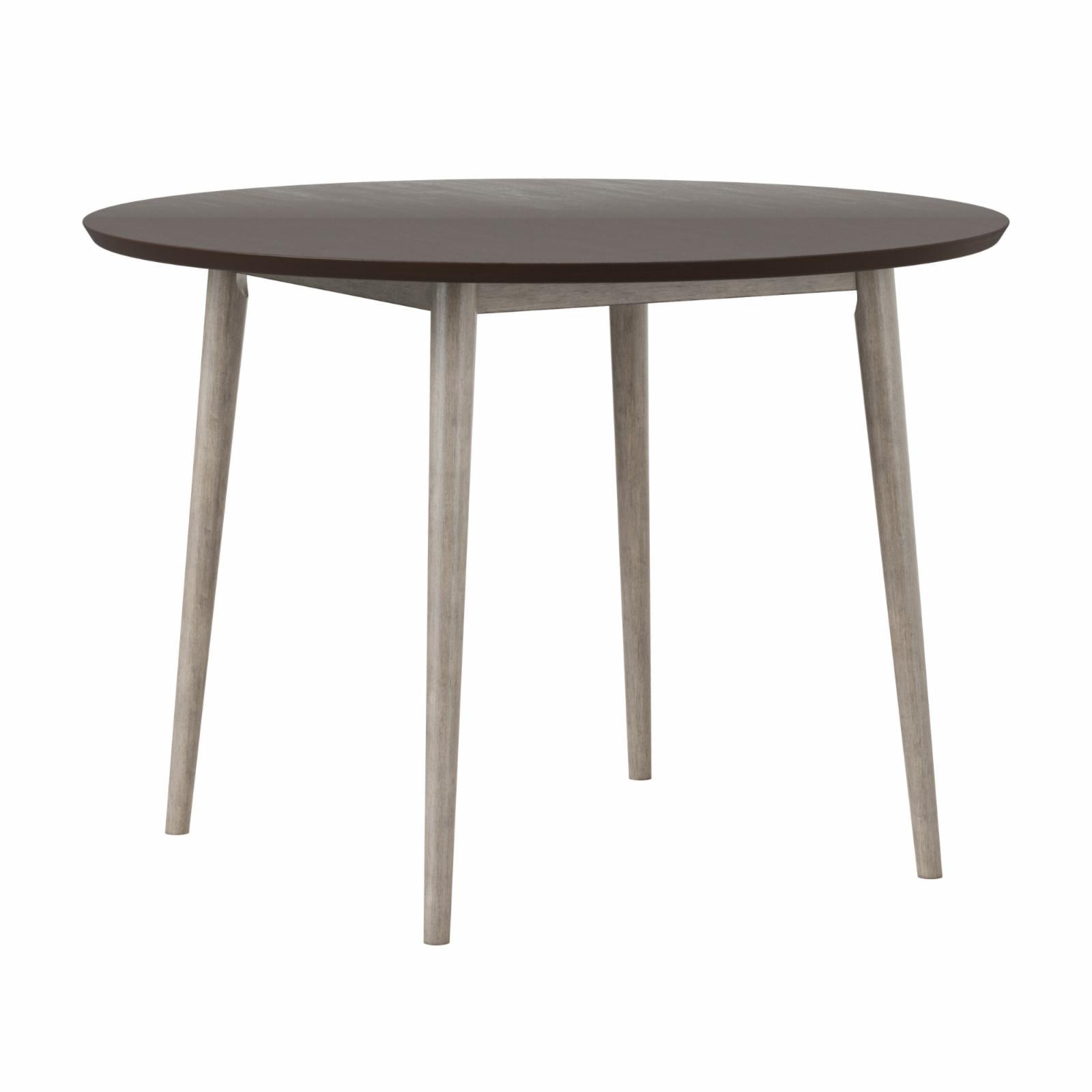 Contemporary Mid-Century 46" Round Bar Height Wood Table