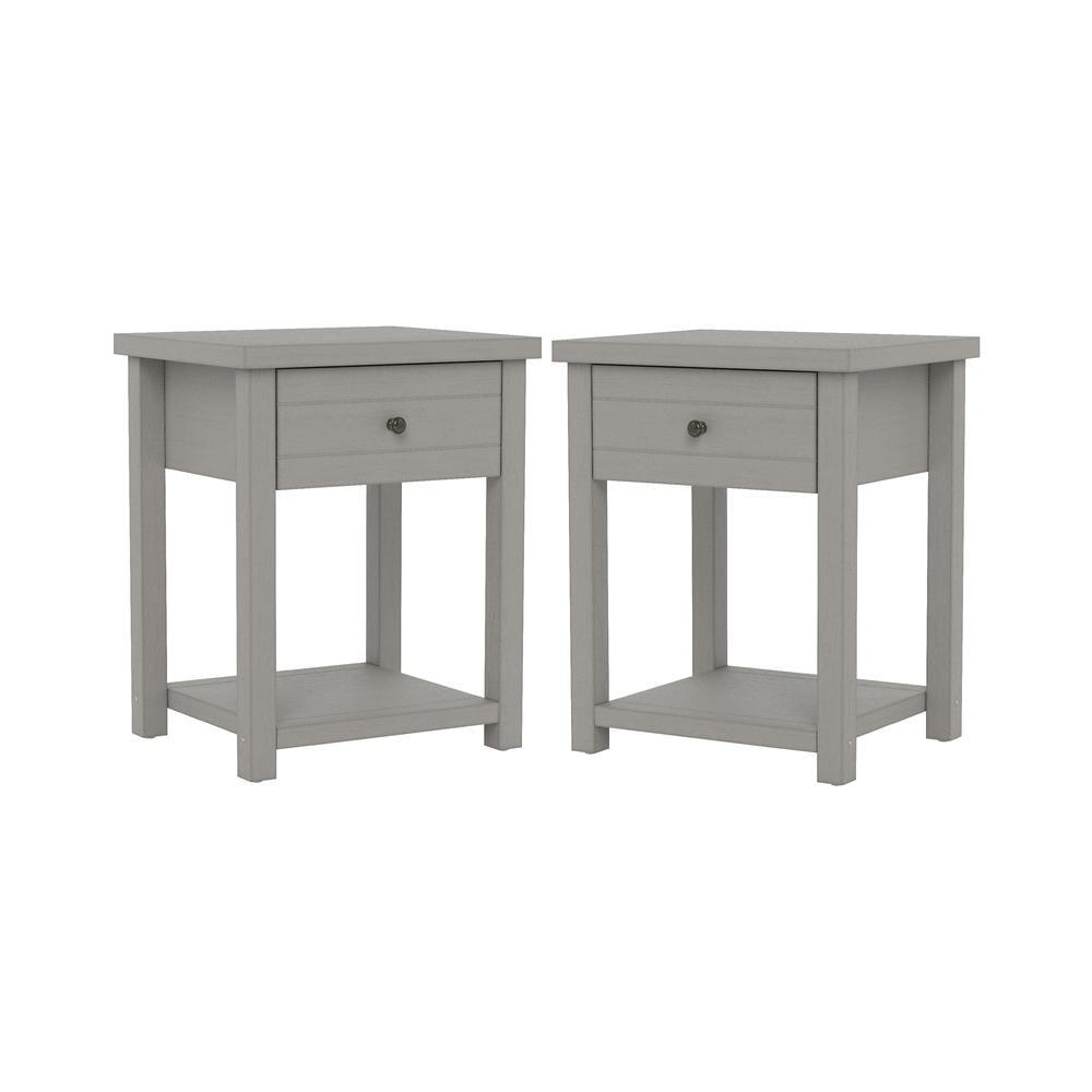 Hillsdale Furniture Set of 2 Harmony Wood Accent Tables