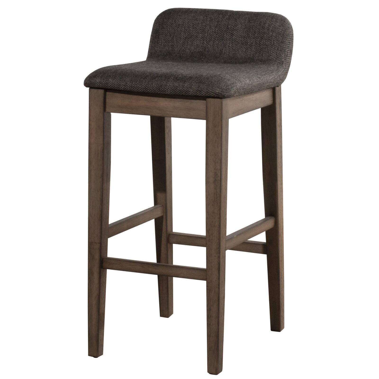 Renmark Brushed Gray Adjustable Wood Counter Stool