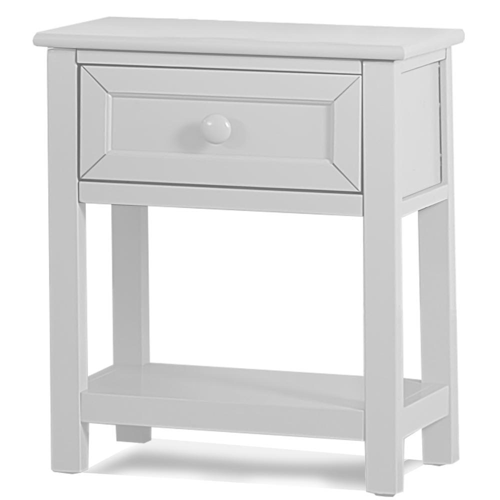 Hillsdale Schoolhouse 4.0 Contemporary Wood Nightstand in White