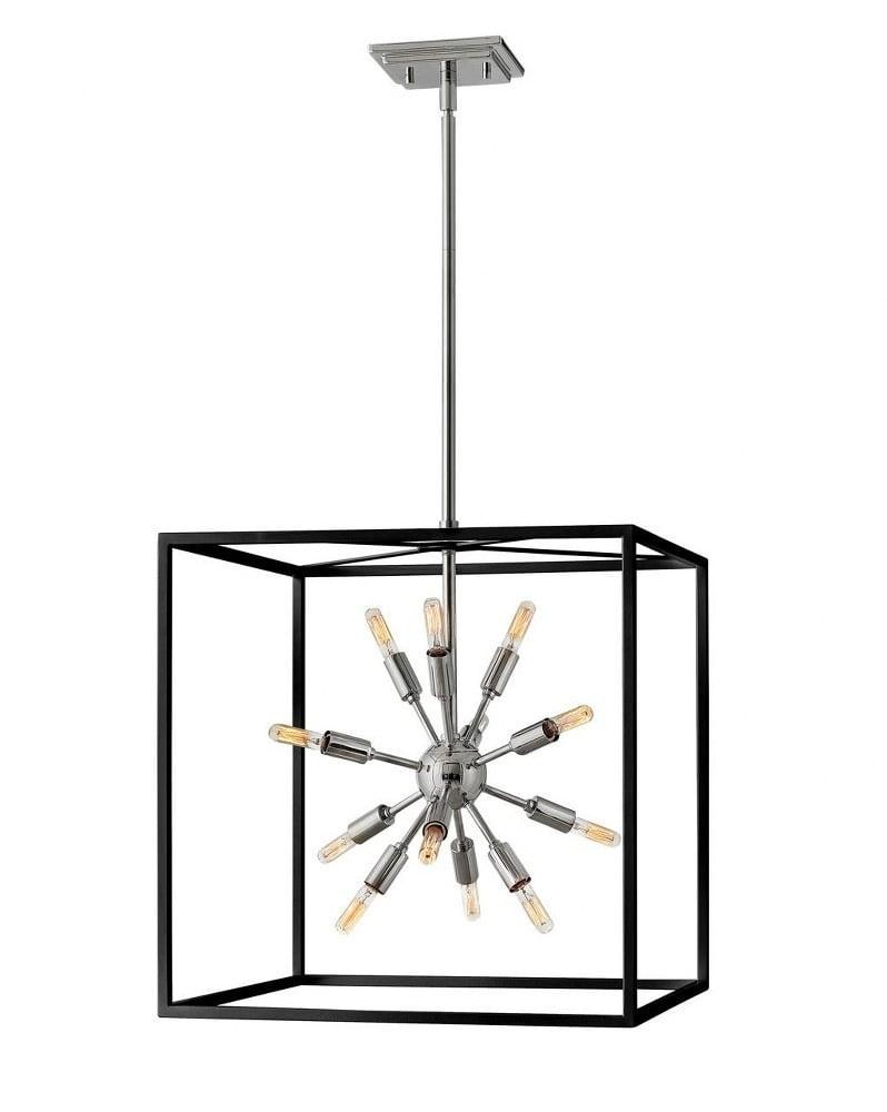 Aros 12 - Light Sputnik Rectangle Chandelier