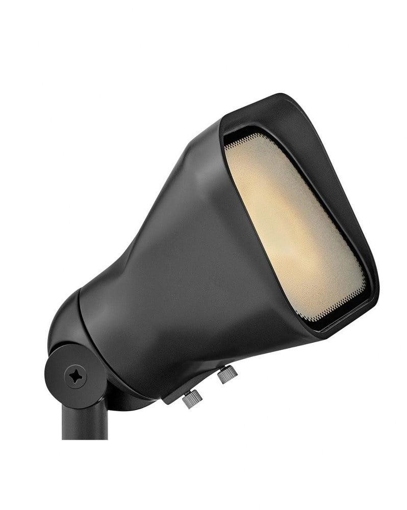 Satin Black LED Flood Light with Frosted Lens