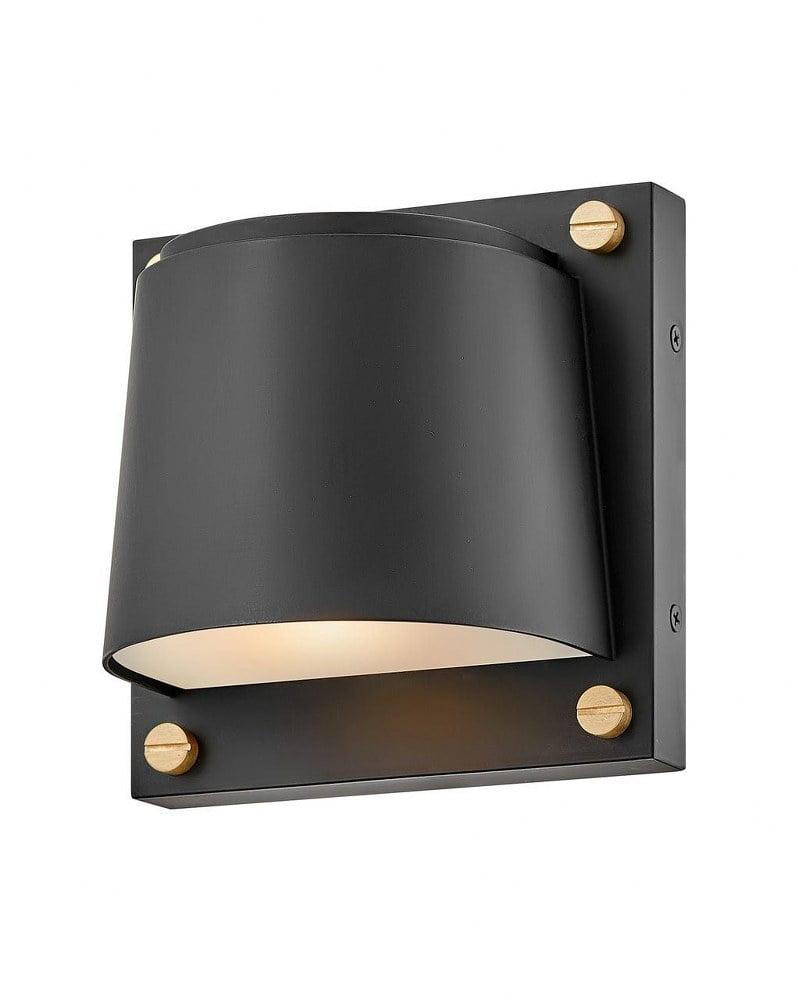 Scout Coastal Elements 6W LED Outdoor Wall Lantern in Black and Brass