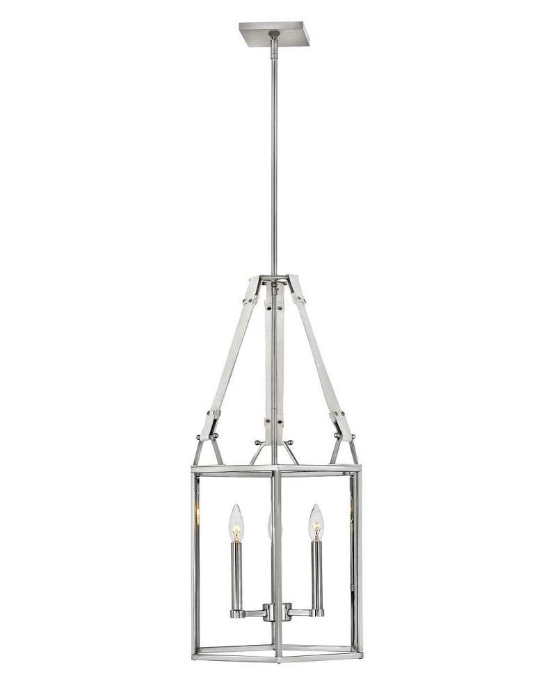 Davant 3 Light Metal Dimmable Lantern Chandelier