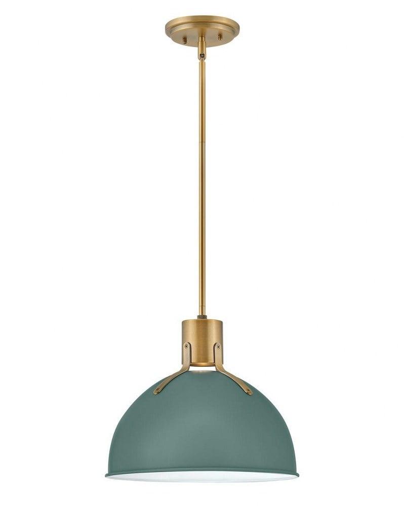 14 Inch 6.5W 1 Led Small Pendant-Sage Green Finish Hinkley Lighting 3487Sgn