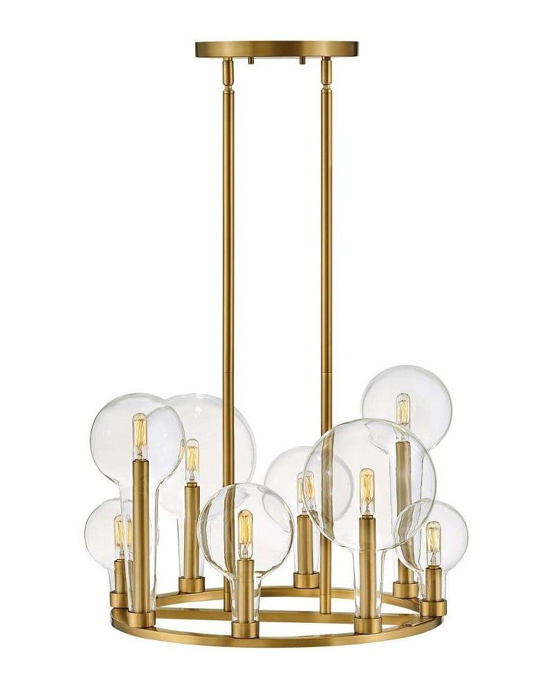 Hennig Ring Chandelier - Brass / 24"Dia