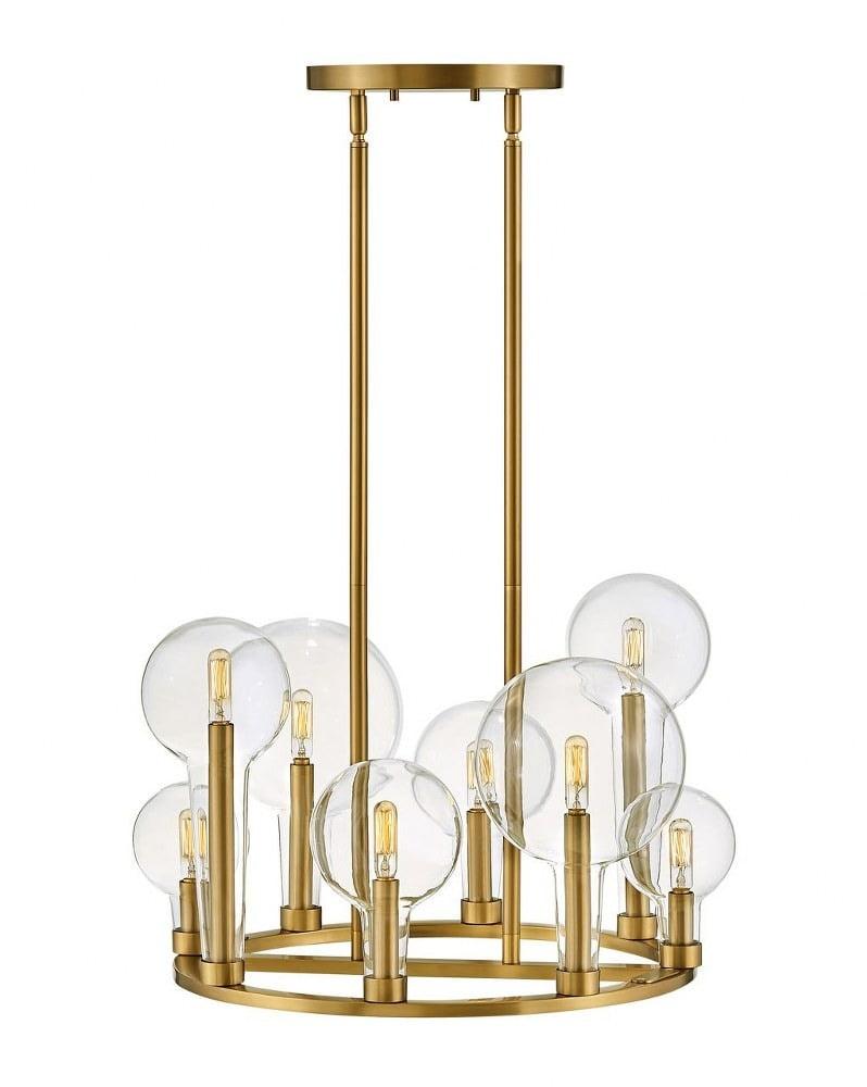 Hennig Ring Chandelier - Brass / 24"Dia