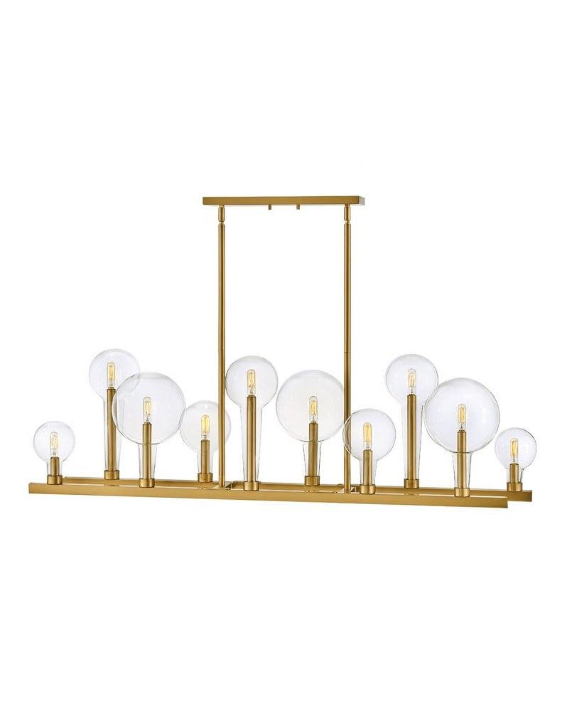 Hennig Linear Chandelier - Brass / 48"Dia