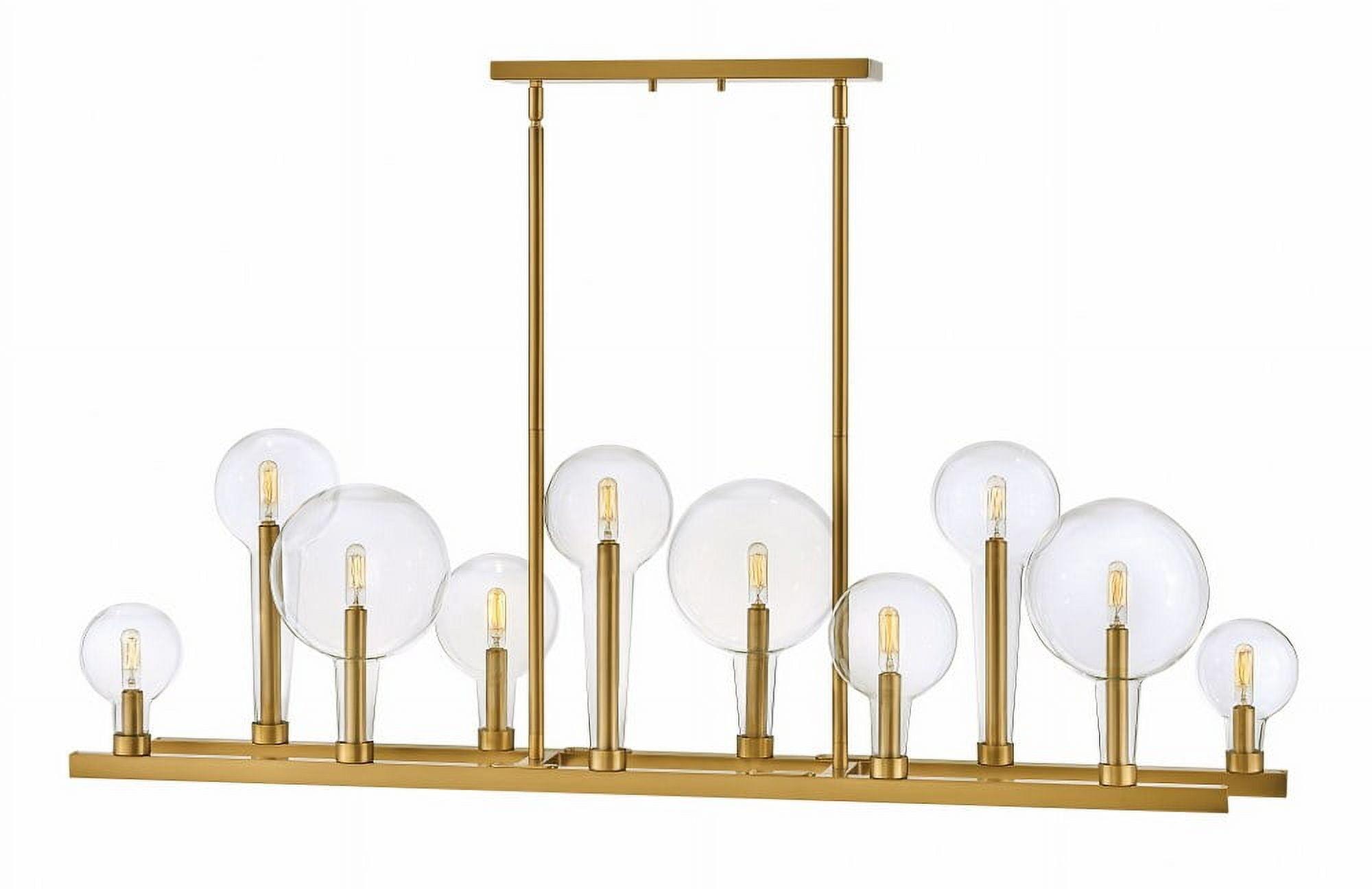 Hennig Linear Chandelier - Brass / 48"Dia