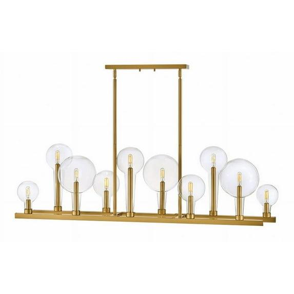 Hennig Linear Chandelier - Brass / 48"Dia