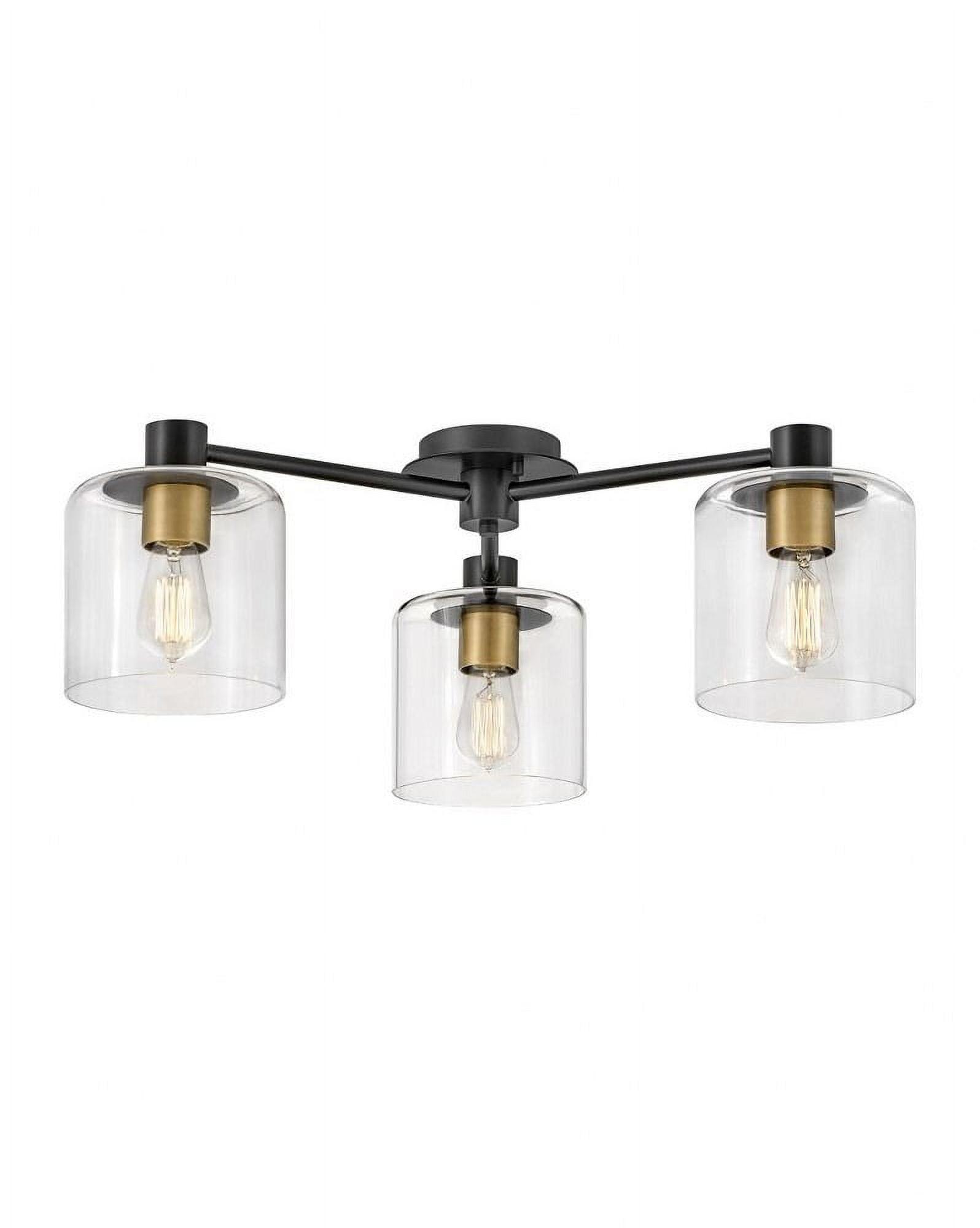 Glass Semi Flush Mount