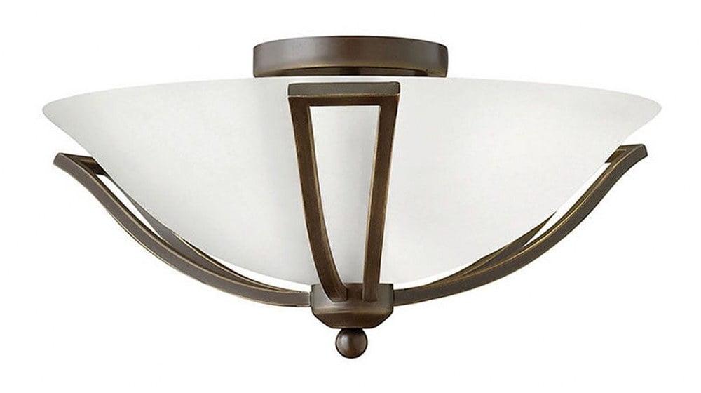 Olde Bronze Etched Opal Glass 2-Light Transitional Vanity Fixture