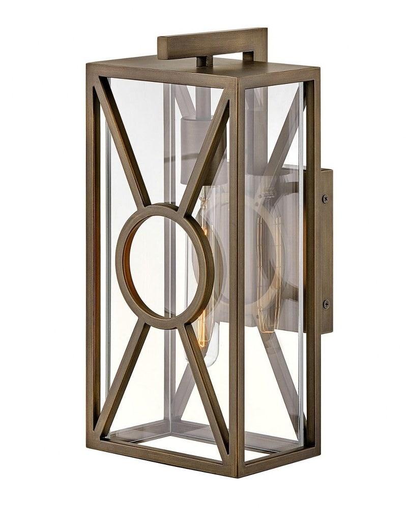 Brixton Coastal Elements 14" Burnished Bronze Outdoor Wall Lantern