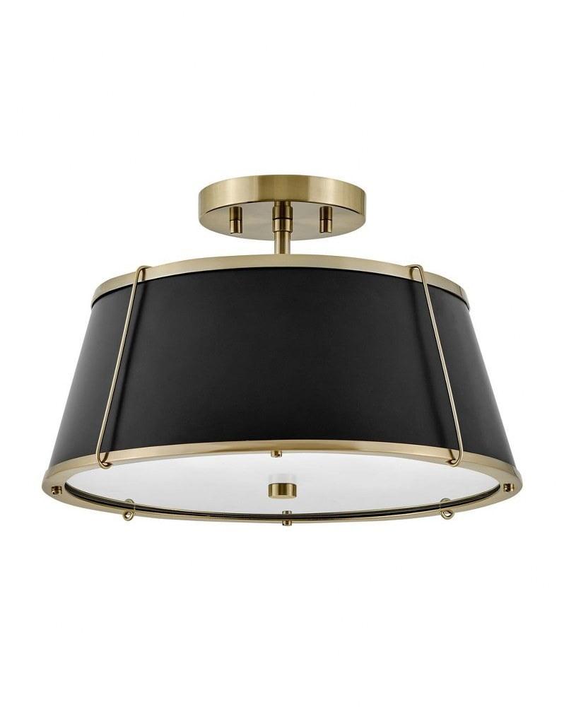 Hinkley Lighting Clarke 2 - Light Semi-Flush Mount in  Warm Brass