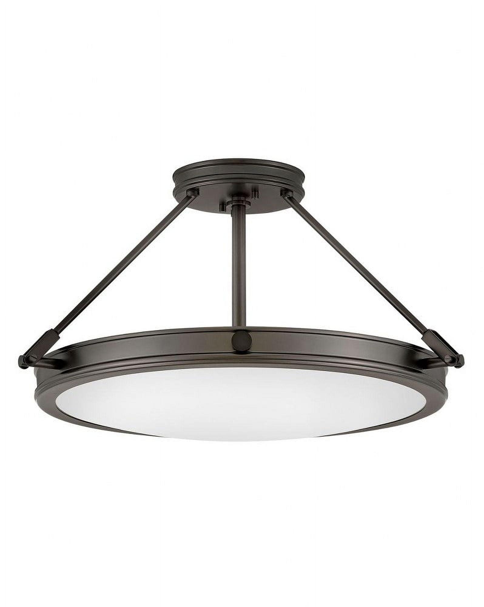 Glass Semi Flush Mount