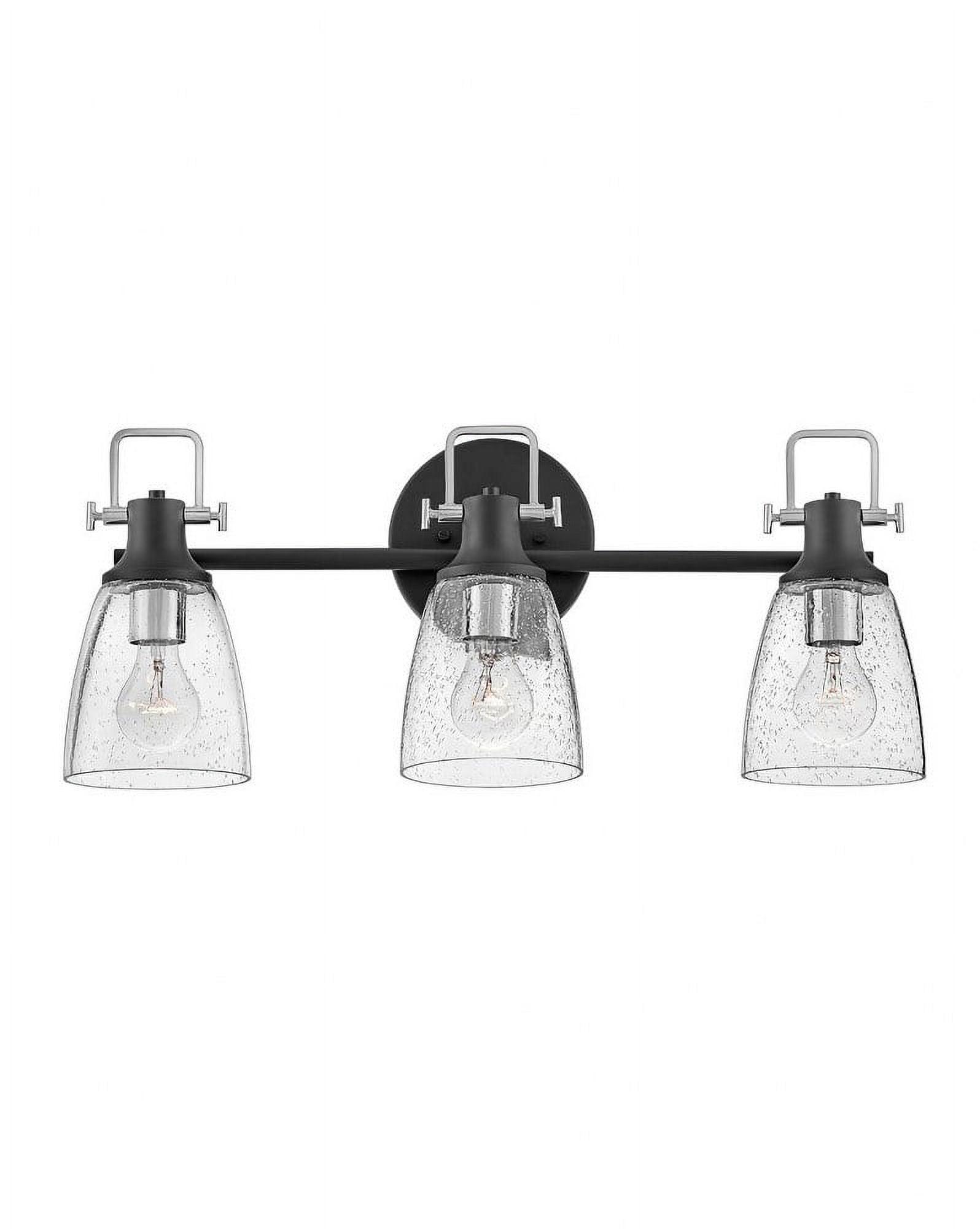 Easton 3-Light Dimmable Black Vanity light