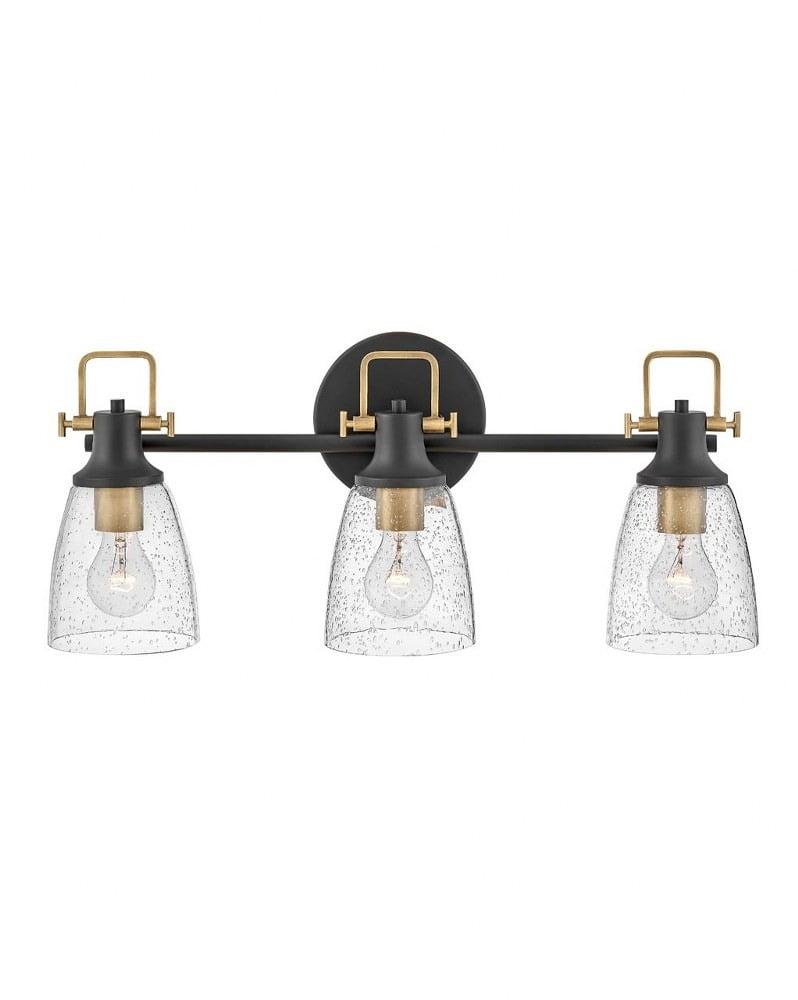 Easton 3-Light Dimmable Black Vanity light