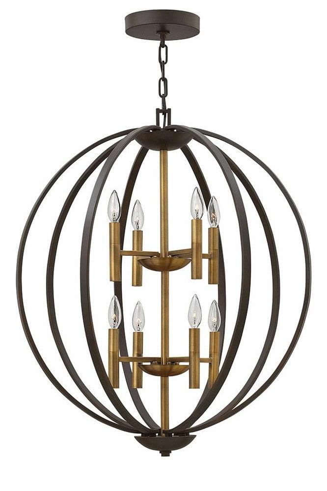 Hinkley Lighting - Eight Light Foyer Pendant - Foyer - Euclid - 8 Light Large