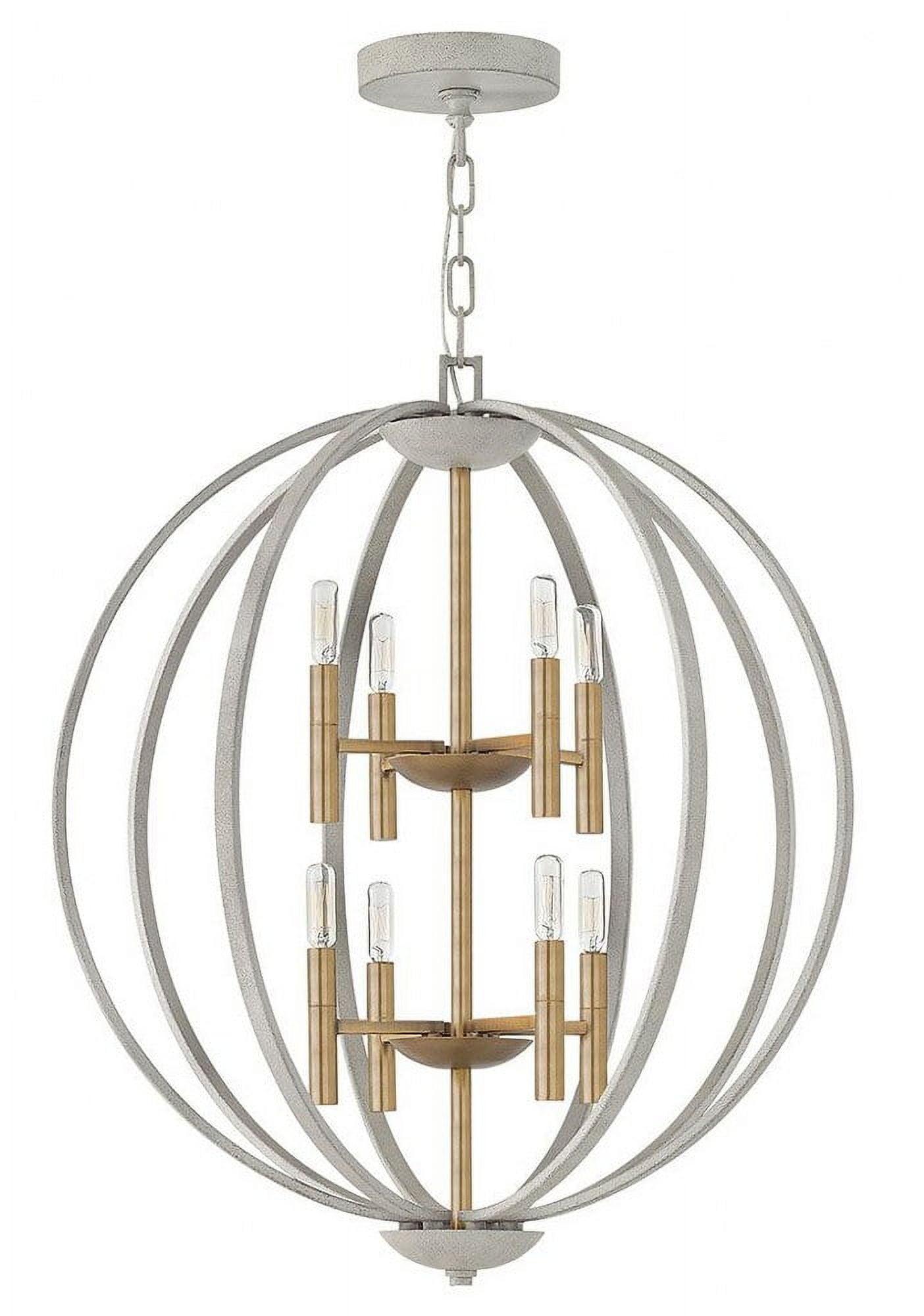 Euclid 8 - Light Candle Style Globe Chandelier