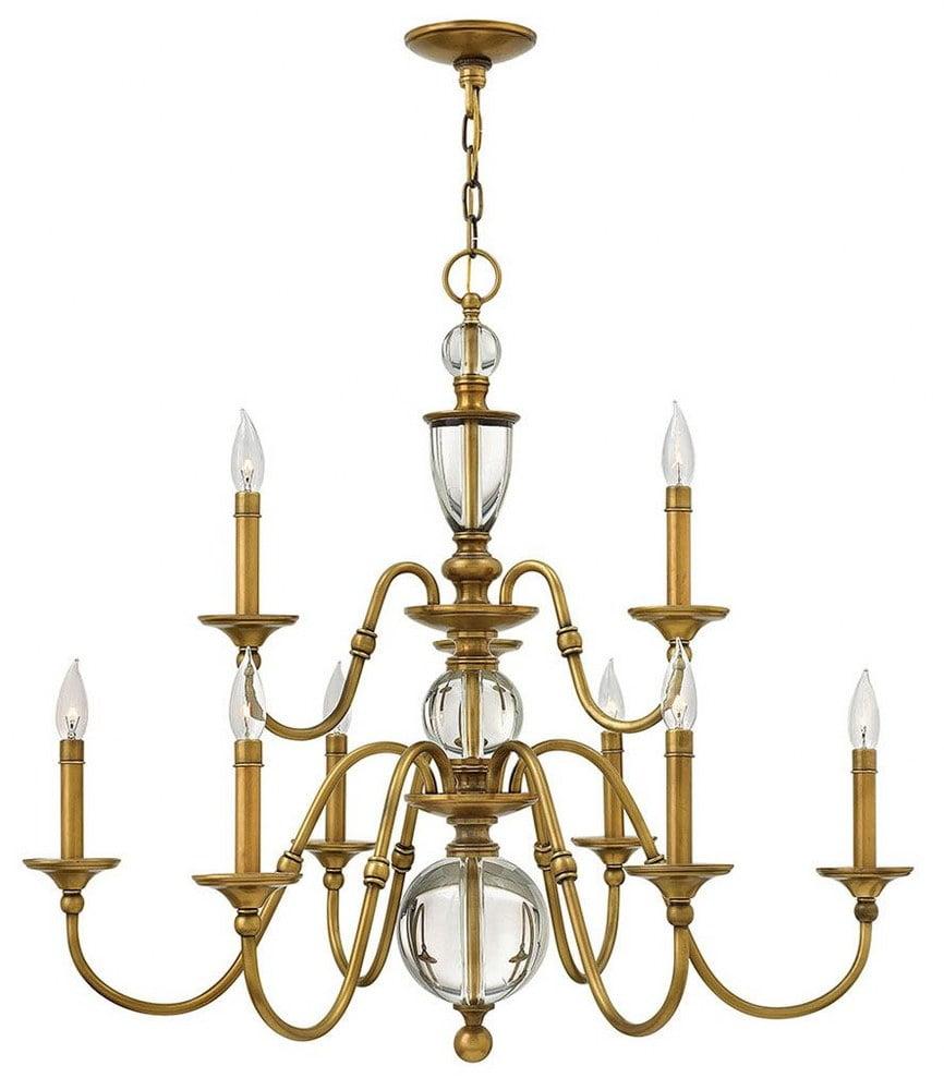 Hinkley Lighting - Eleanor - 9 Light Medium 2-Tier Chandelier in Traditional