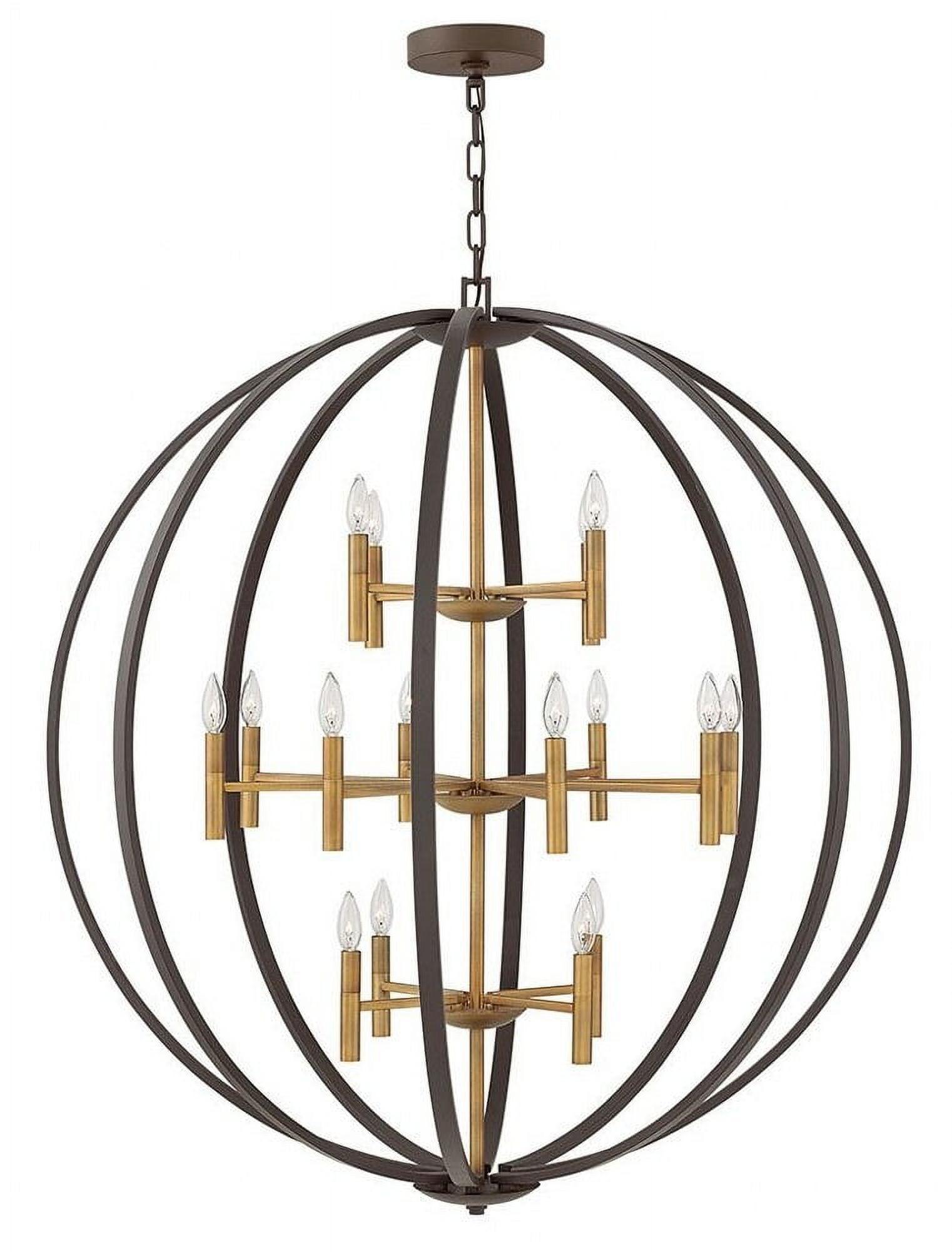 Hinkley Lighting - Euclid - 16 Light Extra Large 3-Tier Orb Chandelier in