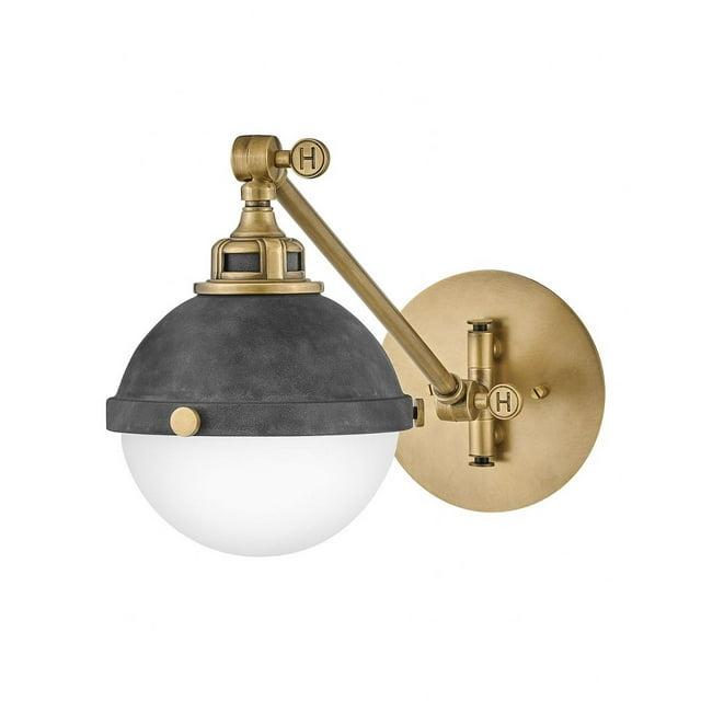 Fletcher Single Light Swing Arm Single Light Wall Sconce w/ On/Off Switch