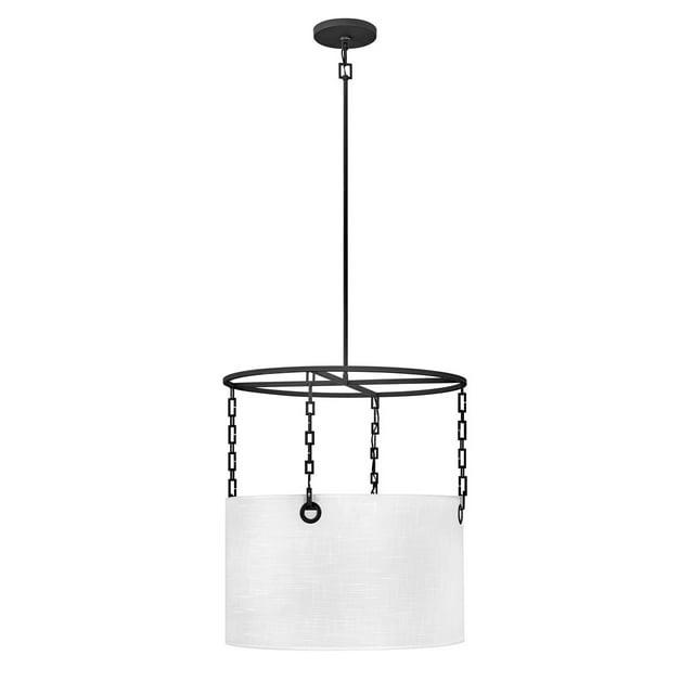 Tribeca 4 - Light Shaded Drum Chandelier