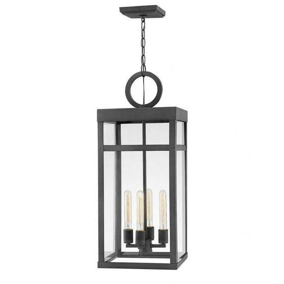 Porter 4 -Bulb 31.3" H Outdoor Hanging lantern By Lisa McDennon
