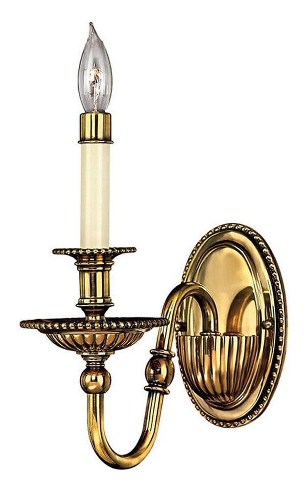 Cambridge Classic 1-Light Dimmable Brass Wall Sconce