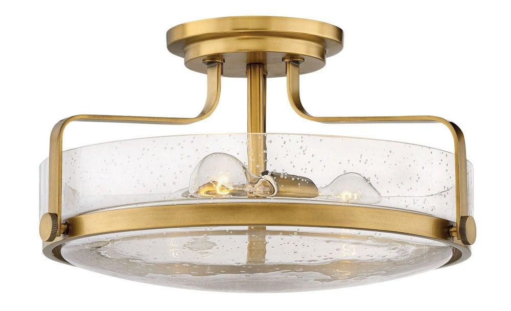 Harper Glass Semi Flush Mount