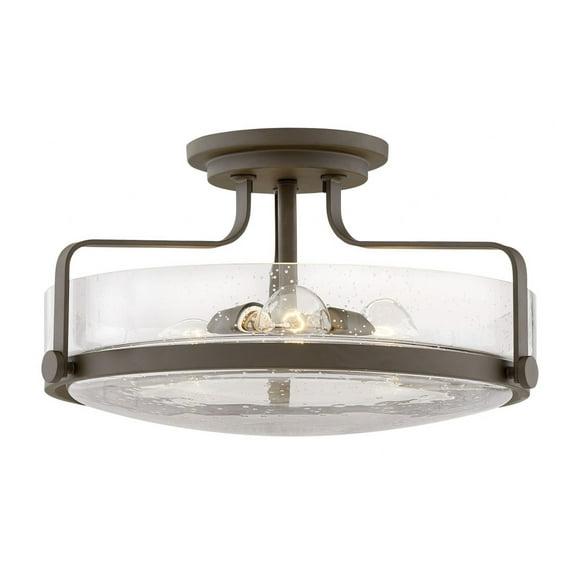 Harper 3-Light Semi-Flush Mount Retro Ceiling Light