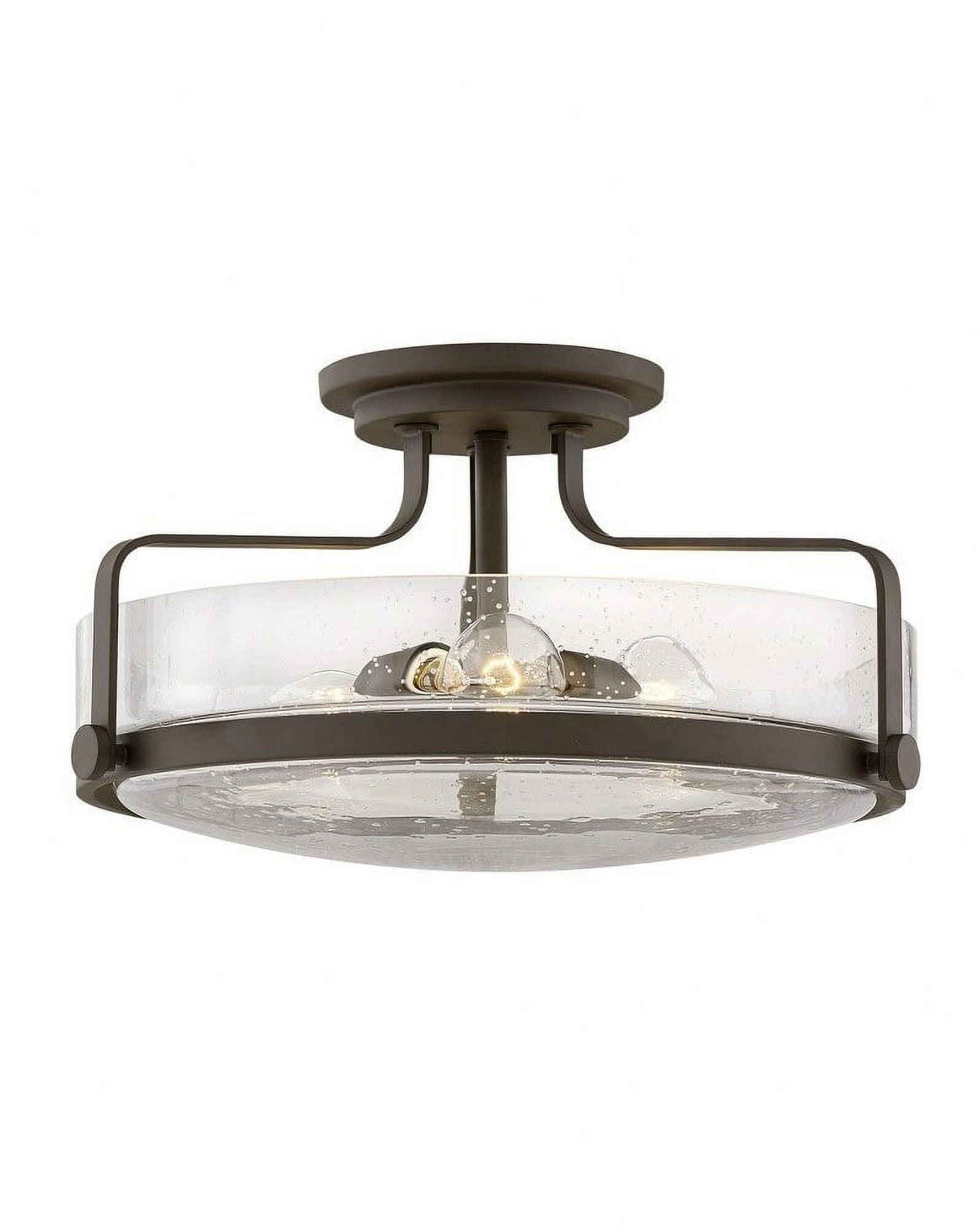 Harper Glass Semi Flush Mount