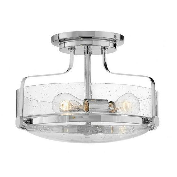 Harper 3-Light Semi-Flush Mount Retro Ceiling Light