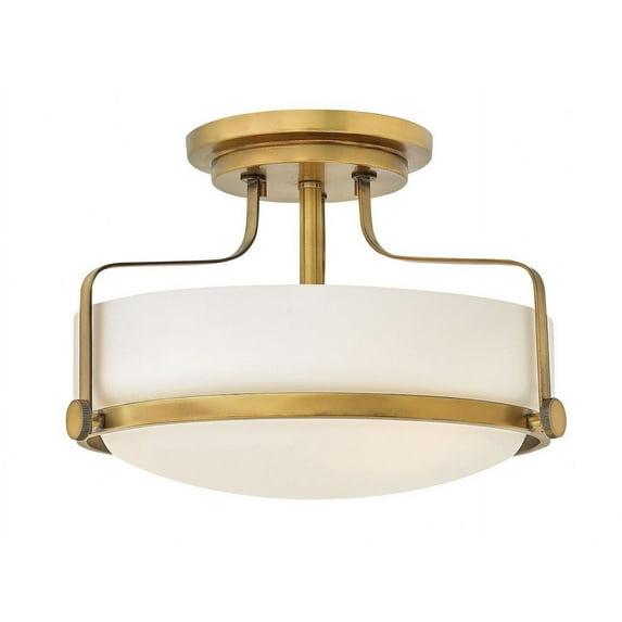 Harper 14.5-in 3-Light Semi-Flush Mount Retro Ceiling Light