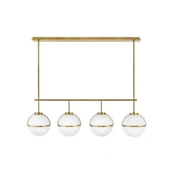 39675HB-Hinkley Lighting-Hollis - 18W 4 LED Linear Chandelier - Transitional-Mid-Century Modern-Scandinavian Style - 42.25 Inch Wide by 13.75 Inch