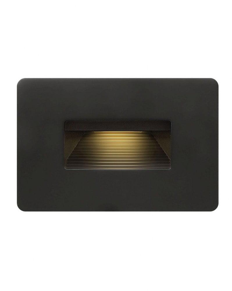 Hinkley Luna Satin Black Low Voltage Integrated LED Step Light