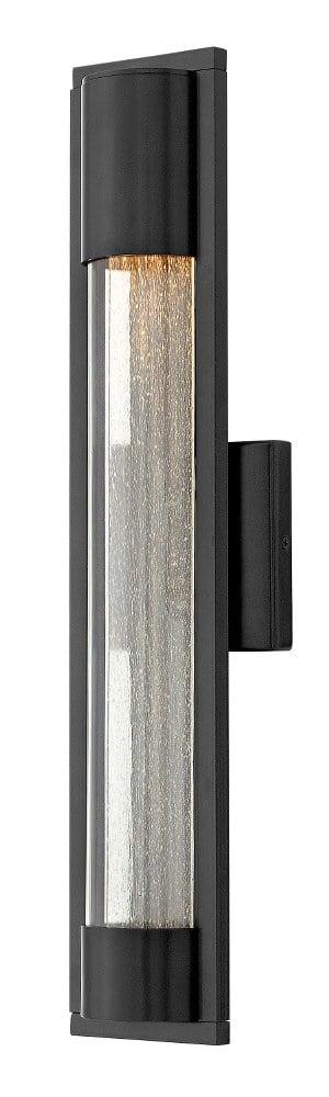 Mist 1 - Bulb Seeded Glass Outdoor Flush Wall Mount